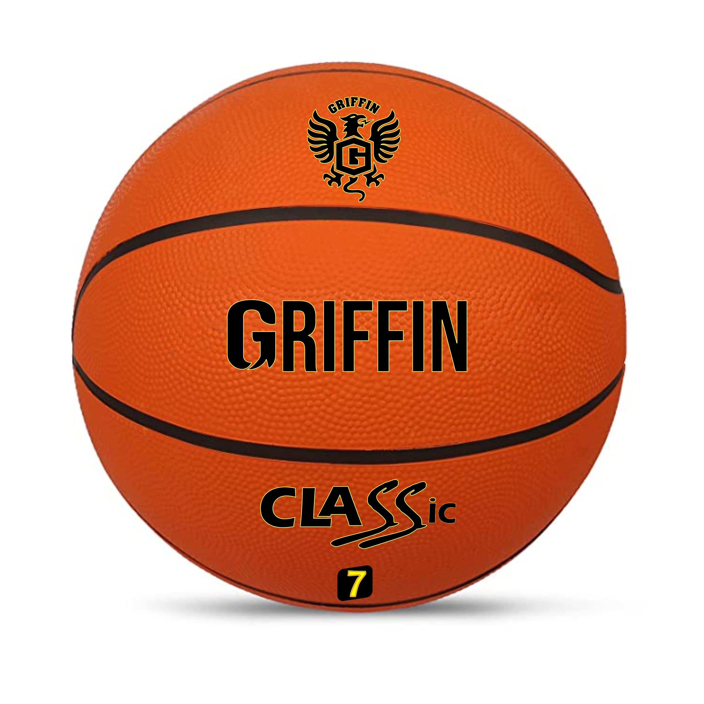 Griffin Basketball Rubber Anti-Slip Grip Outdoor Rubber Basketball for Youth & Boys of 14 Year & Above Basketball Brick Without Air Pump (B09CQB4Y52) Amazon Price History, Amazon Price Tracker