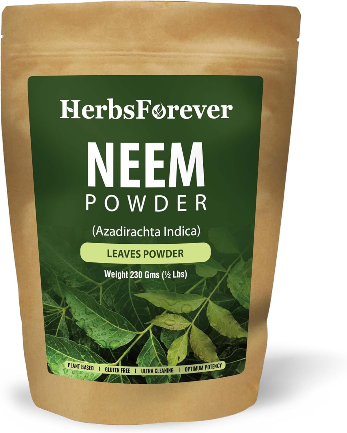 Herbsforever Neem Powder Azadirachta Indica Promotes Healthy Skin 230 GMS