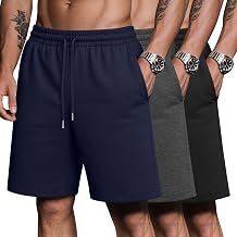 Riyiper 3 Pack Men's Athletic Sweat Shorts