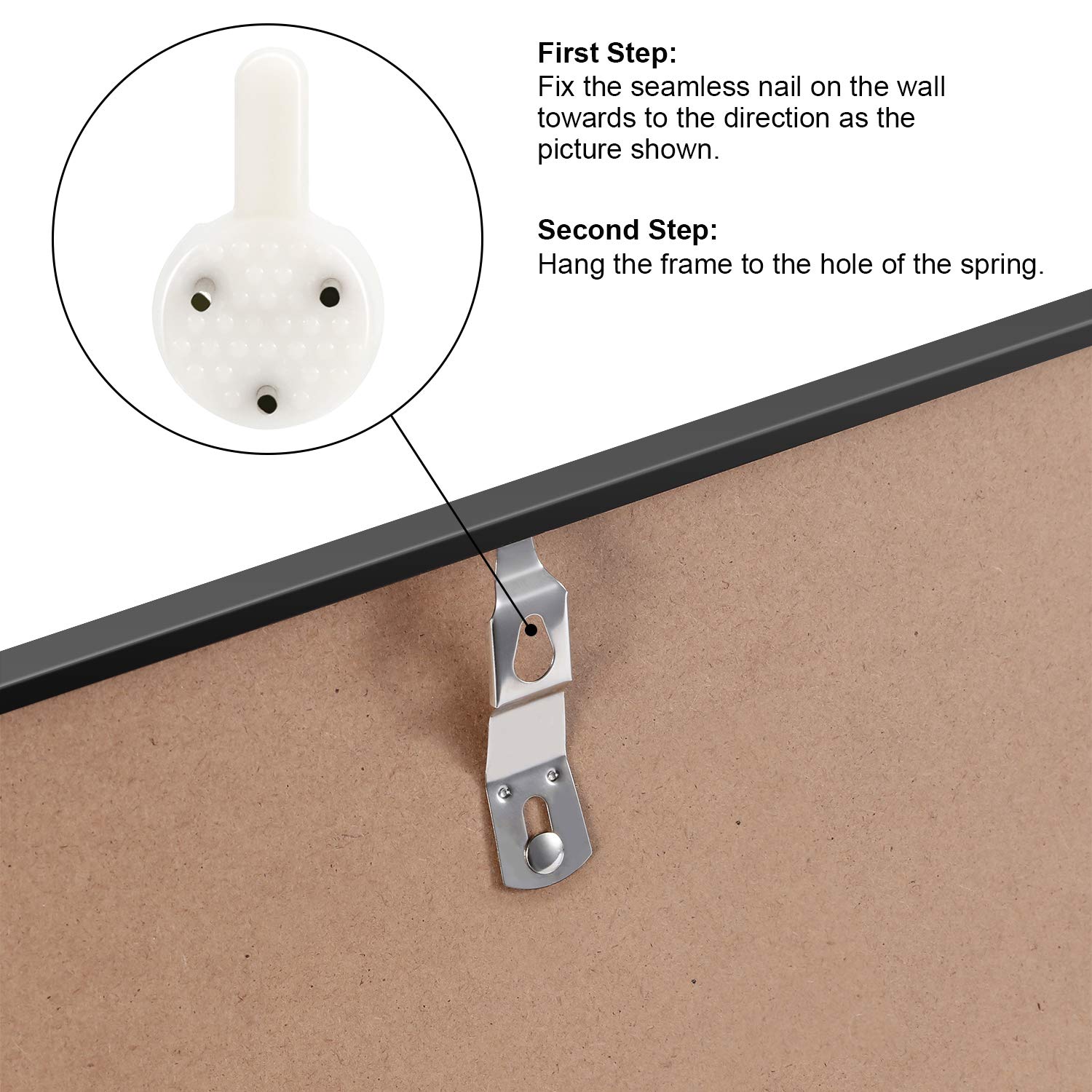 ONE WALL Album Frame for Vinyl Record, Displays 12.5x12.5 Album Covers, Aluminum Frame, Set of 4 - Wall Mounting Hardware Included