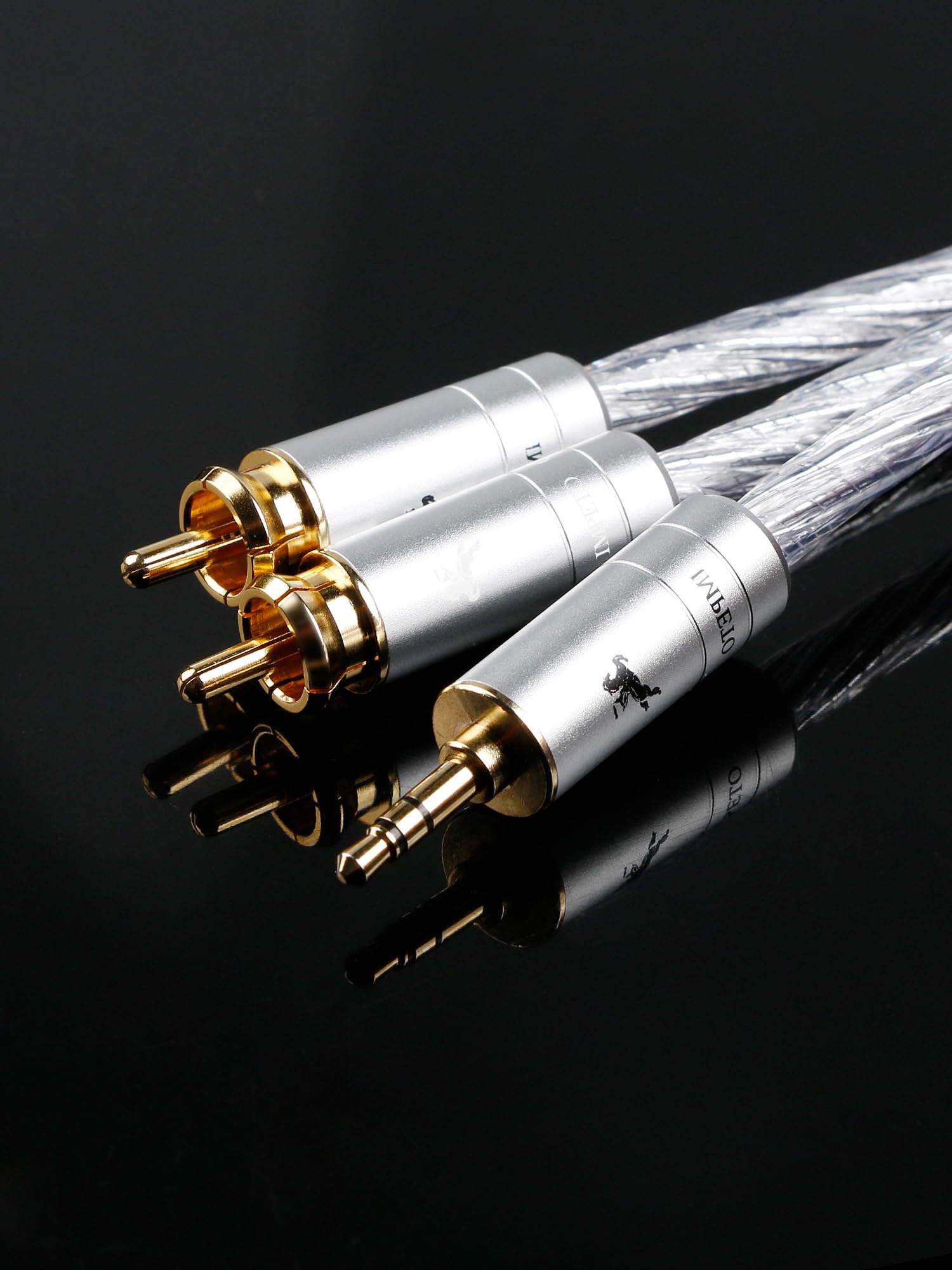 Amazon | IMPETO RCA 3.5mm 変換ケーブル 6N-OCC 銀メッキ RCA
