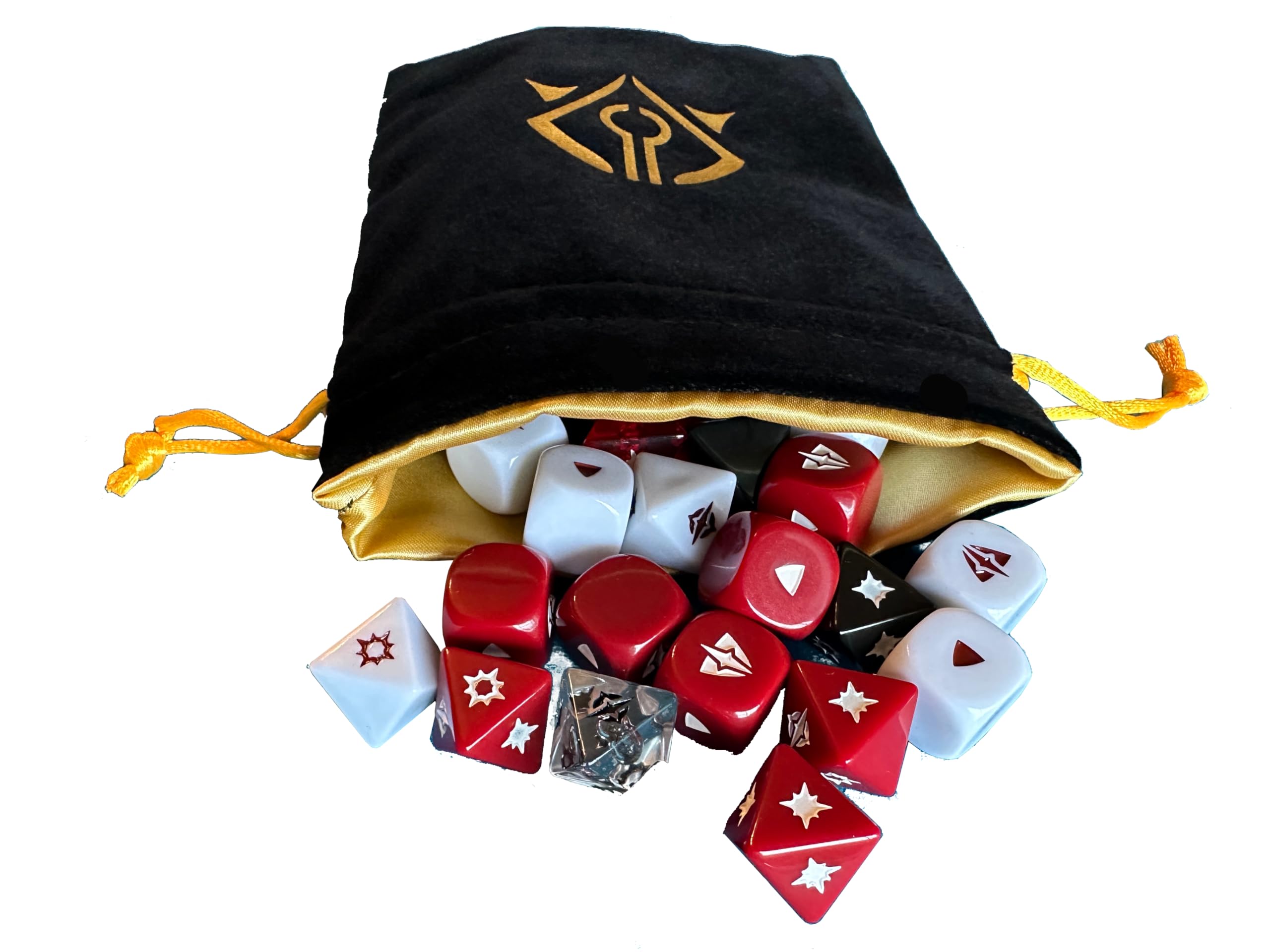 Prequel Inspired Dice Bag (Black and Gold, Pyke Syndicate)