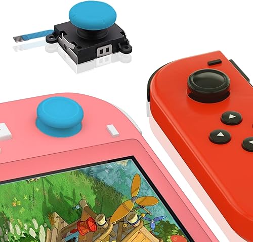 Vista 3 de ECHZOVE Joy Stick de repuesto compatible con Switch lite repuesto de palanca de mando compatible con Switch lite y kit de herramientas de reparación