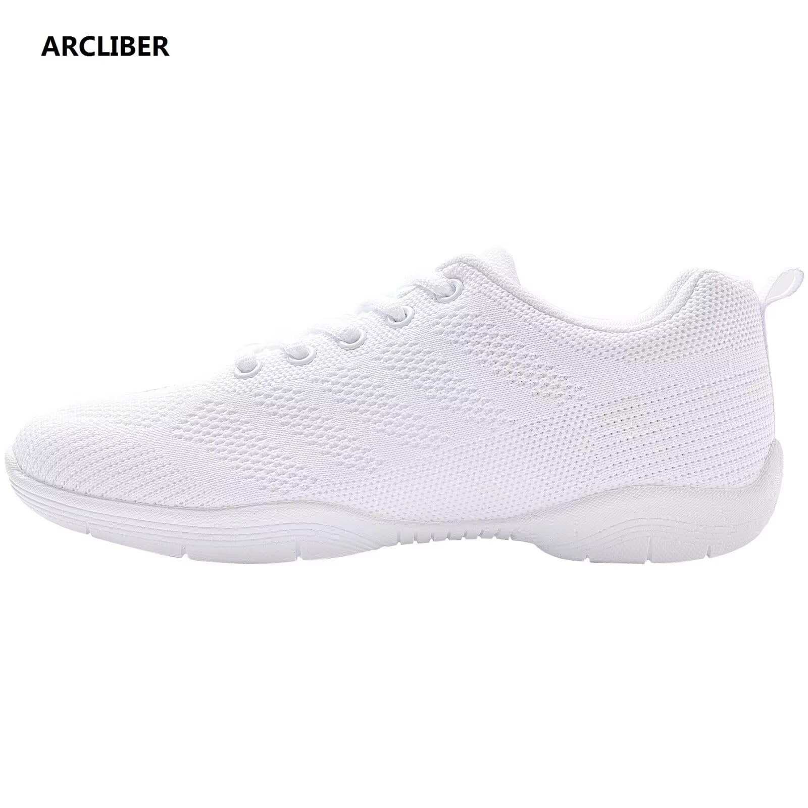 ARCLIBER White Cheer Shoes for Women Girls Cheerleading Shoes,Athletic Training Tennis Dance Shoes 8.5M