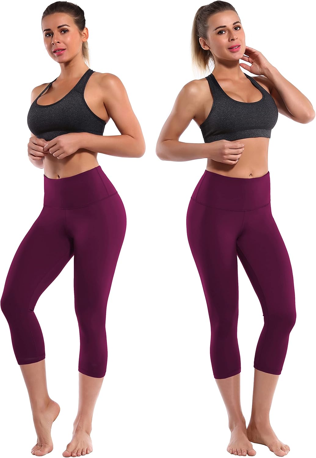 BUBBLELIME 19" Basic/Out Pockets High Waist Yoga Pants Women Workout Running Leggings Tummy Control