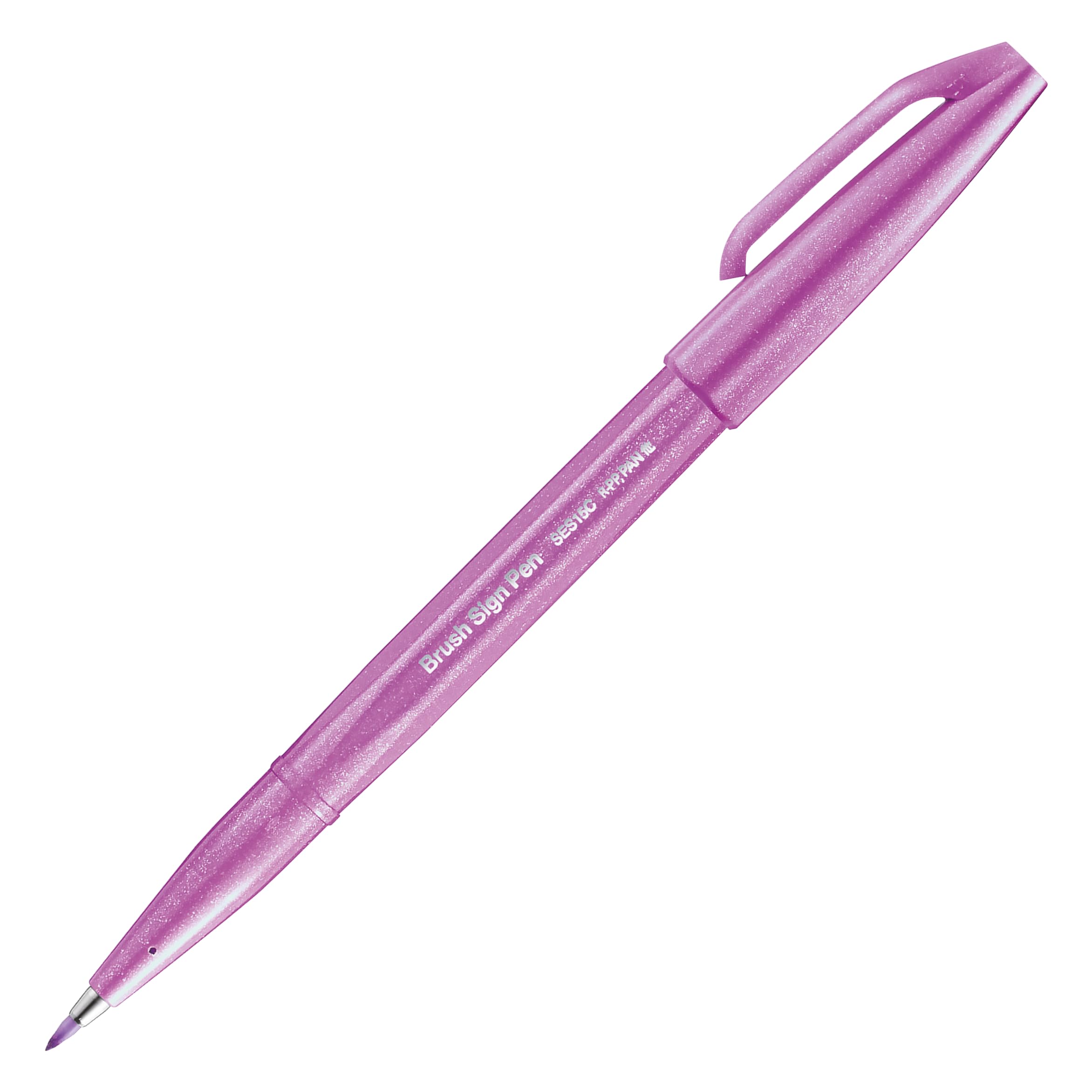 Pentel SES15C-P2X Brush Sing Pen Fırça Uçlu Kalem - Pembe