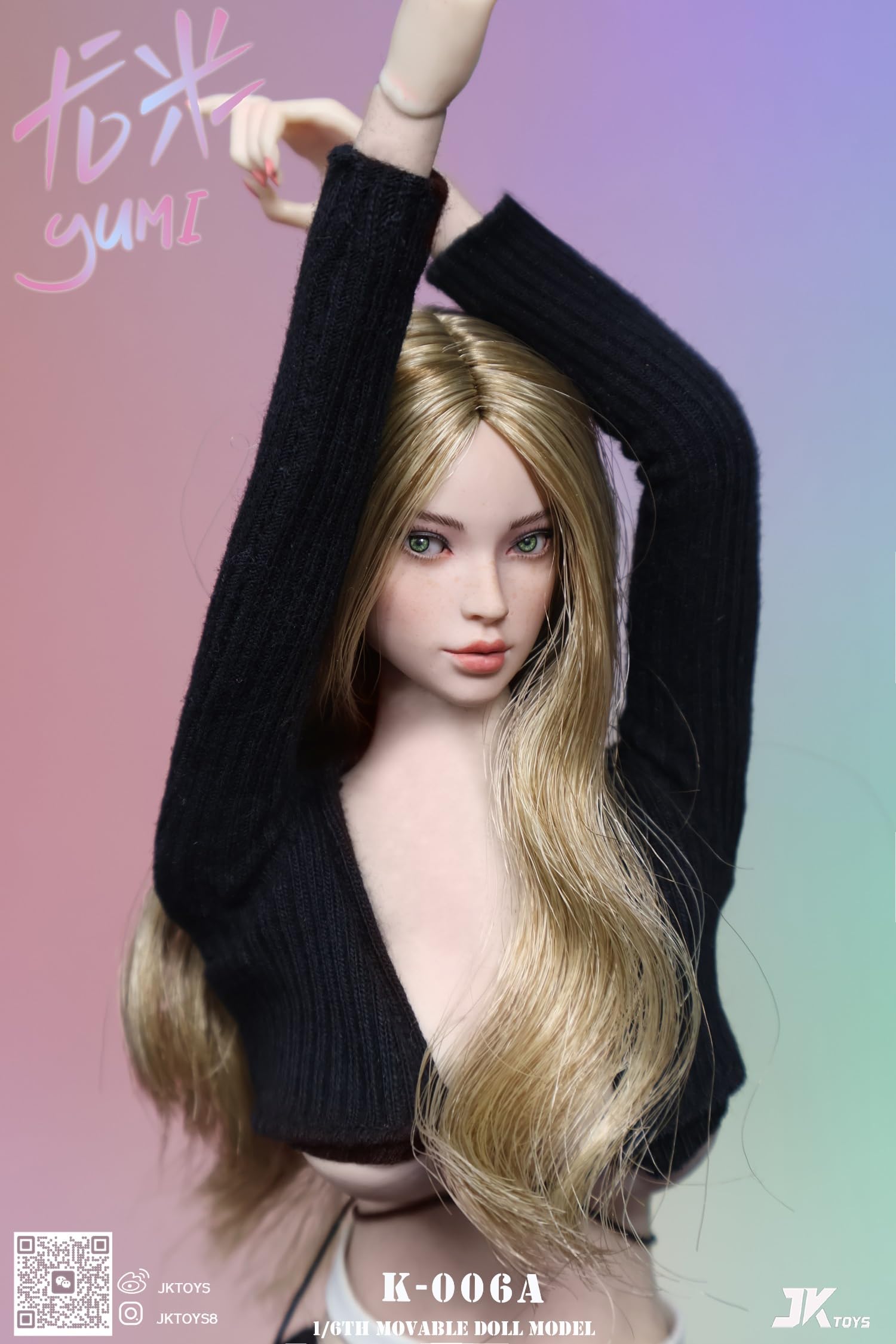 1/12 ガールヘッドE（IMT-M019E）6949 Amazon.co.jp: [Tbmodel ] JKTOYS 1/6 フィギュア 美少女 Yumi