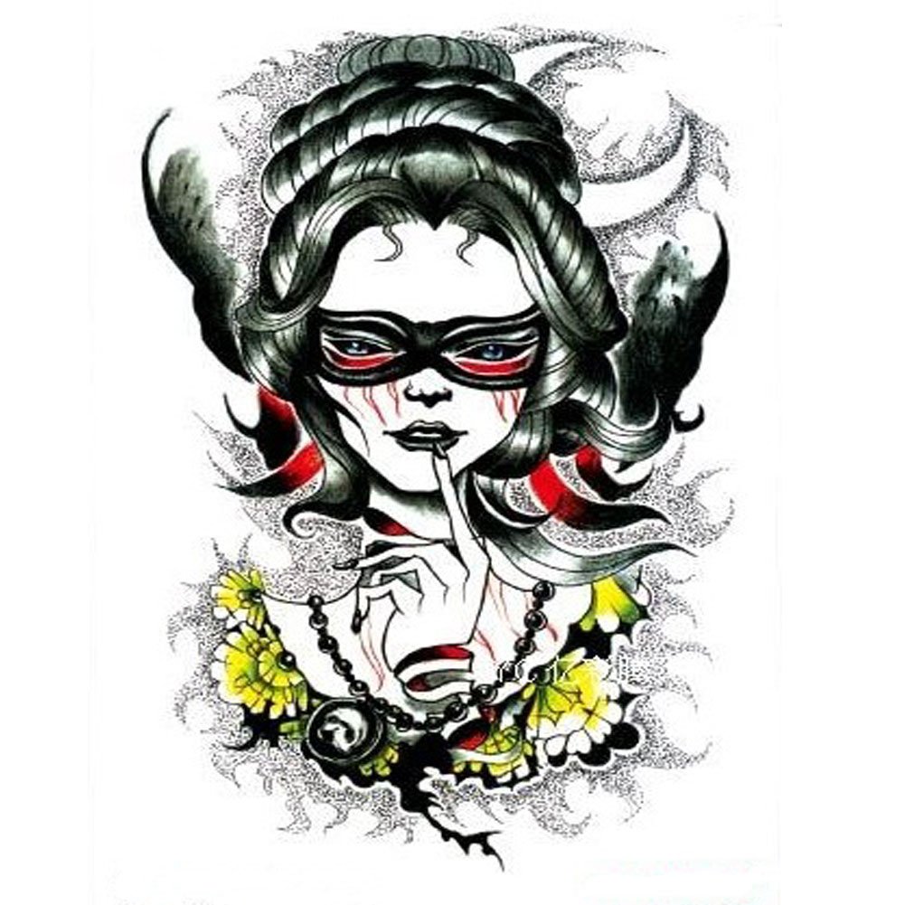 Fashion Cool Portrait Tattoos Body Tattoo Stickers Waterproof Temporary Tattoos