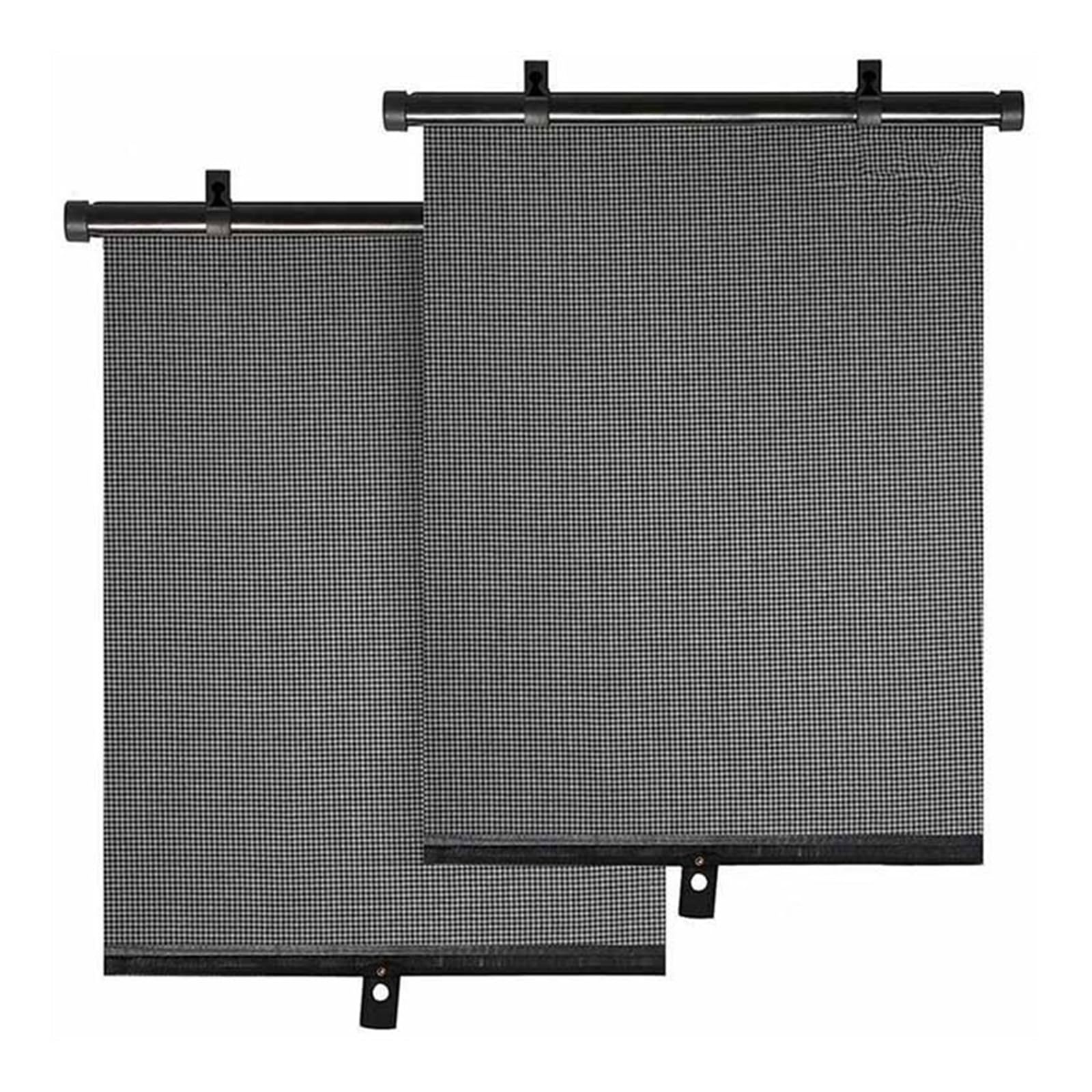 YROHGKPN 2 Pack Car Window Roller Shades Retractable Side Window Shade