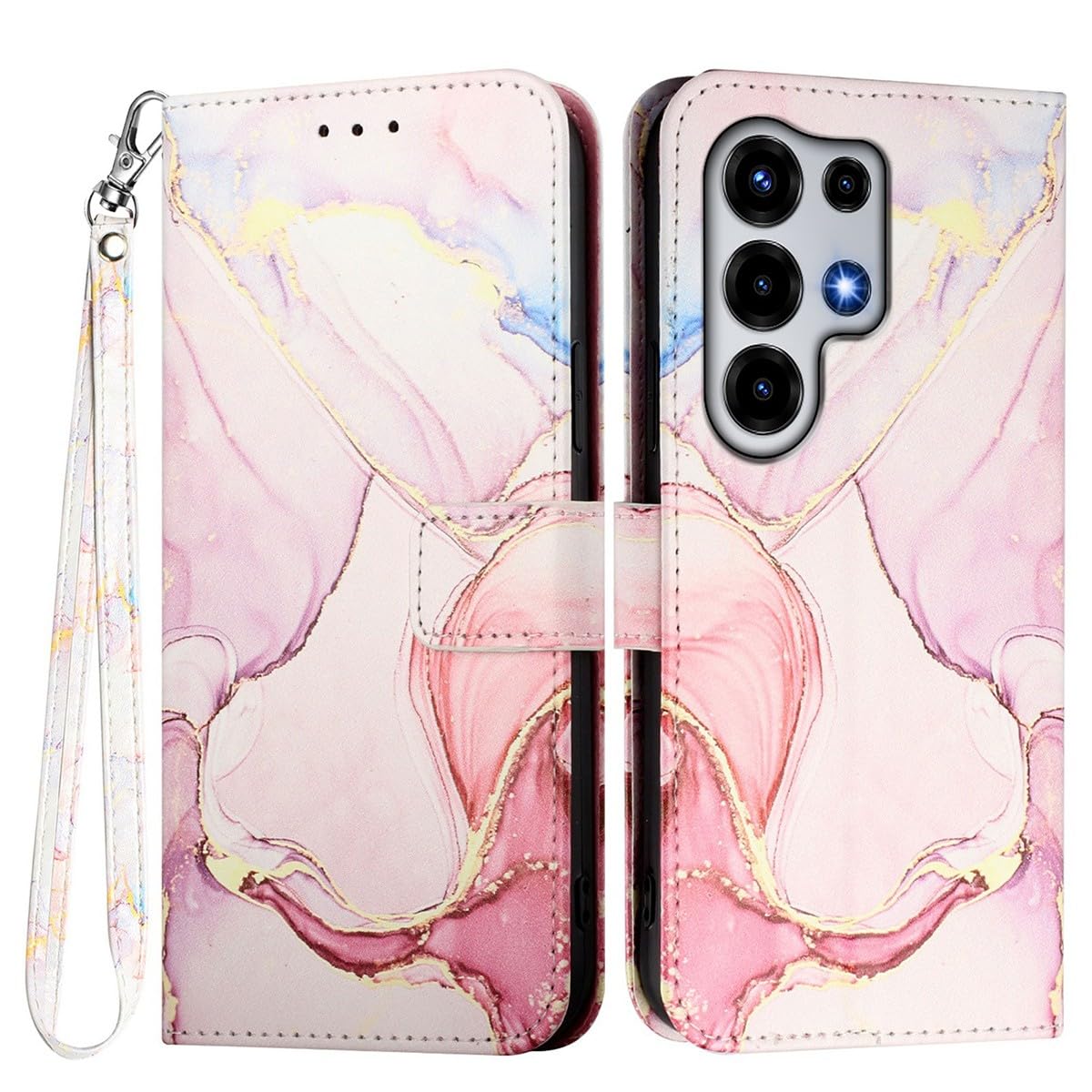 Housse marbre Samsung S26 Plus or rose idéale pour vos sorties chic - 6