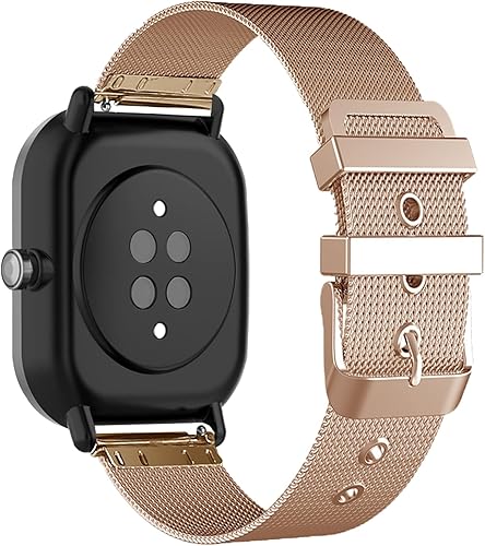 Bandas de metal compatibles con Amaz Fit GtsGts2Gts 3Gts 2eGts 2 MiniGts 4 MiniGts 4Gtr Mini, correa de reloj de acero inoxidable de liberación