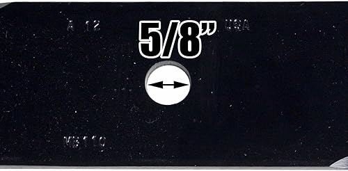 Miniatura 7 de USA Mower Blades® (3 MB110BP Mulching para Bad Boy 038-5350-00 038-5350-0050 Longitud 16-1/2 pulgadas. Ancho 2-1/2 pulgadas. Grosor 0.204 pulgadas.