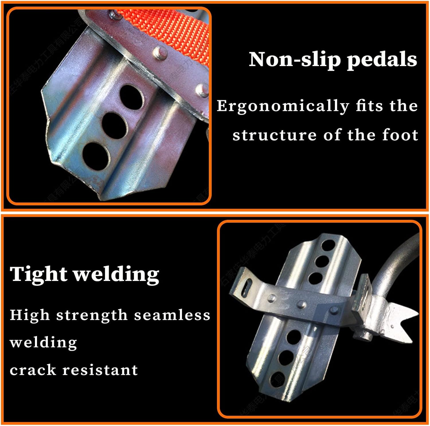 Tree Climbing Equipment Set, Tree Climbing Spike Set, Tree Climbing Tool, Adjustable Non-Slip Wear-Resistant for Hunting and Rock Climbing(Size:Model 350)