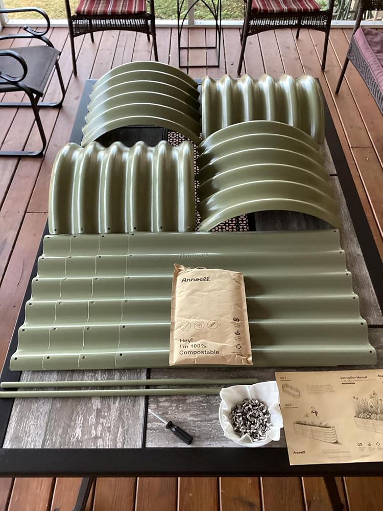 Annoell 18" Tall 6x2x1.5 ft Modular Raised Garden Bed