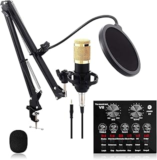 TEmkin Usb Microphone Kit, Professional Condenser Microphone Set With Adjustable Mic Arm Stand Shock Mount For Podcast, Game, Video, Stream, Voice Over Vocal Microphones