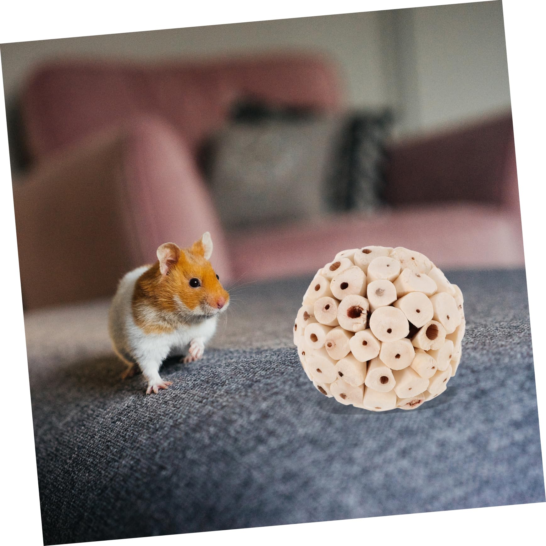 Toddmomy 6piezas Juguetes Masticables para Pájaros Juguetes Naturales Comestibles para Loros y Periquitos para Hámsters y Conejillos De Indias