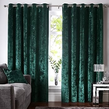 ベルベットカーテン ディープグリーン ベルベットカーテン ディープグリーン