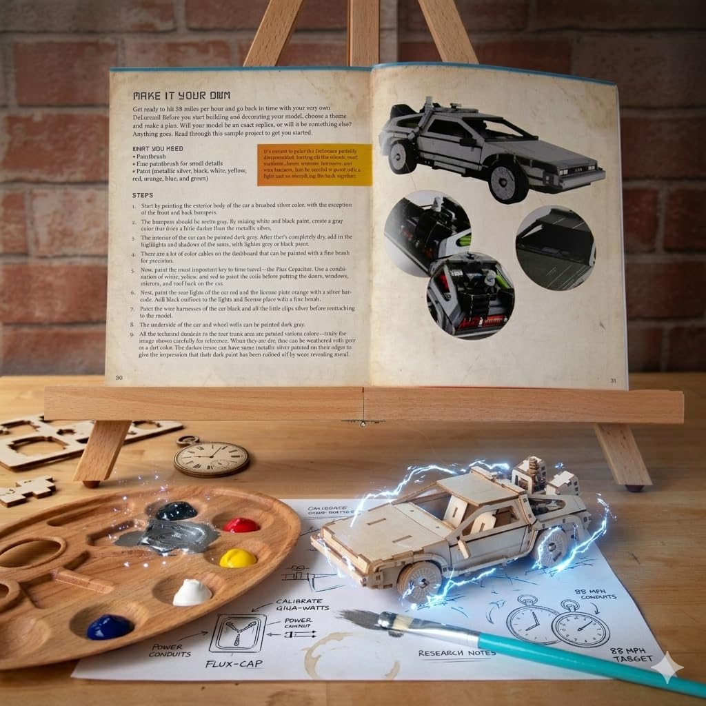 Amazon.co.jp: Back to The Future DeLorean 3D木製パズル&モデル