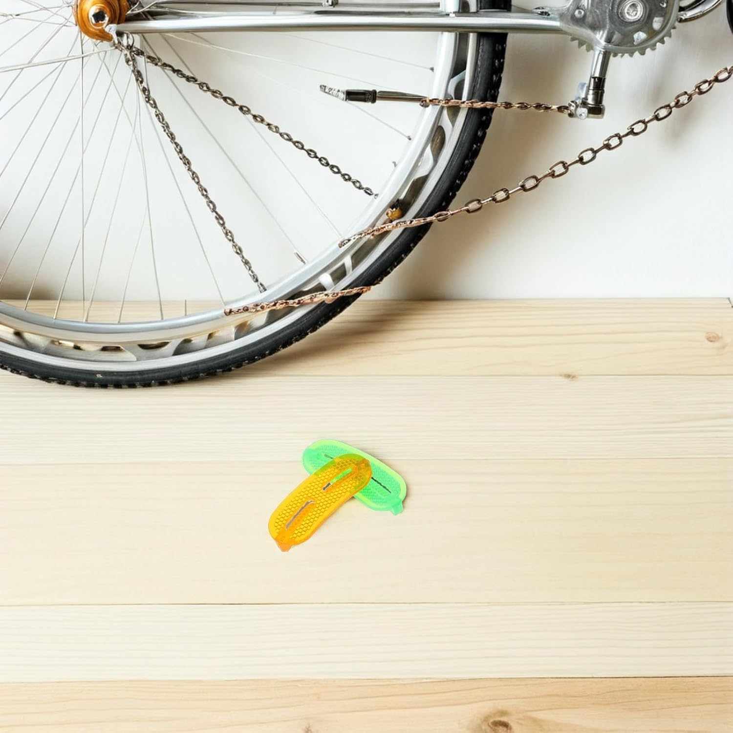 24pcs Bike Wheel Reflectors for Night Mountain Road Bicycle Spoke Set | Plastic Construction Universal Fit Compatibility Bright Reflective Performance Colorful Decorative Style