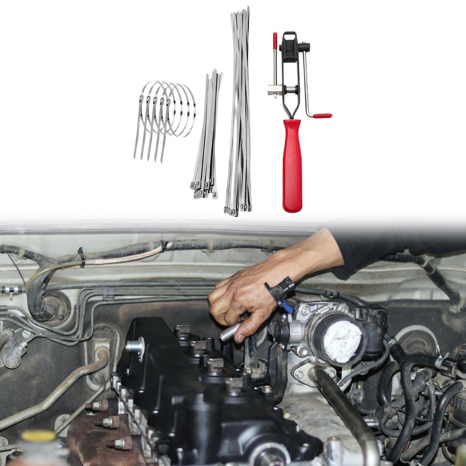 Generic Outil de Serrage D'essieu de Soufflet de Joint Homocinétique Pratique avec Des Colliers de Serrage de Bande de Soufflet de Joint Professionnel de