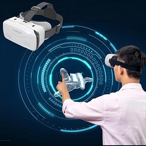 Gafas de realidad virtual 3D HD VR montadas en la cabeza de 360 para videojuegos de realidad virtual con gafas digitales montadas en la cabeza