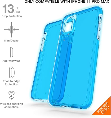 Miniatura 2 de ZAGG Gear4 Crystal Palace Neon - Funda compatible con iPhone 11 Pro Max, protección avanzada contra impactos con tecnología D3O integrada, no se