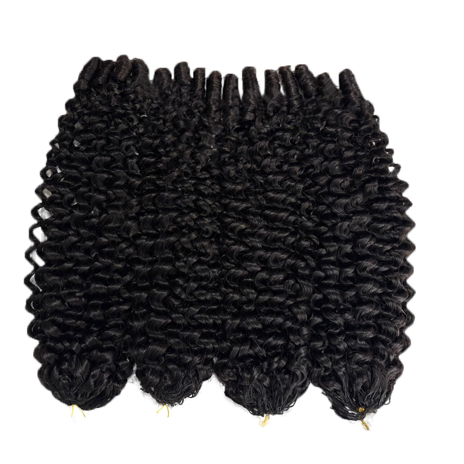 Pre-Separated Burmese Curly Human Hair Crochet Extensions