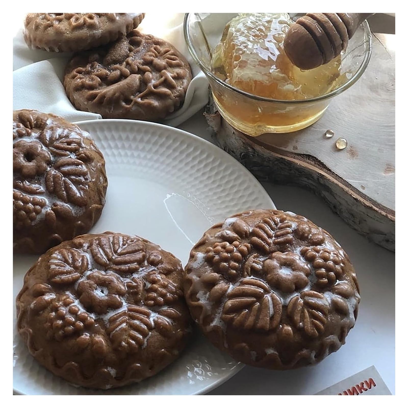 Molde para galletas, Moldes, molde tallado, sello en forma de corazón, estampado relieve, cortadores galletas