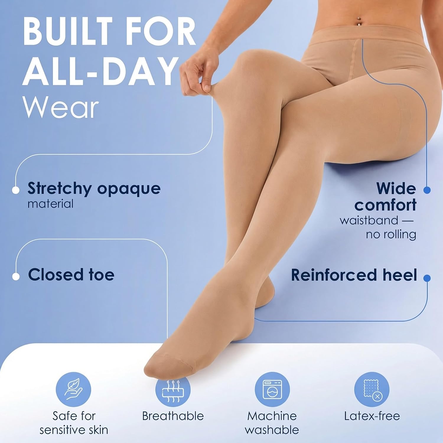 ABSOLUTE SUPPORT Compression Pantyhose 20-30mmHg