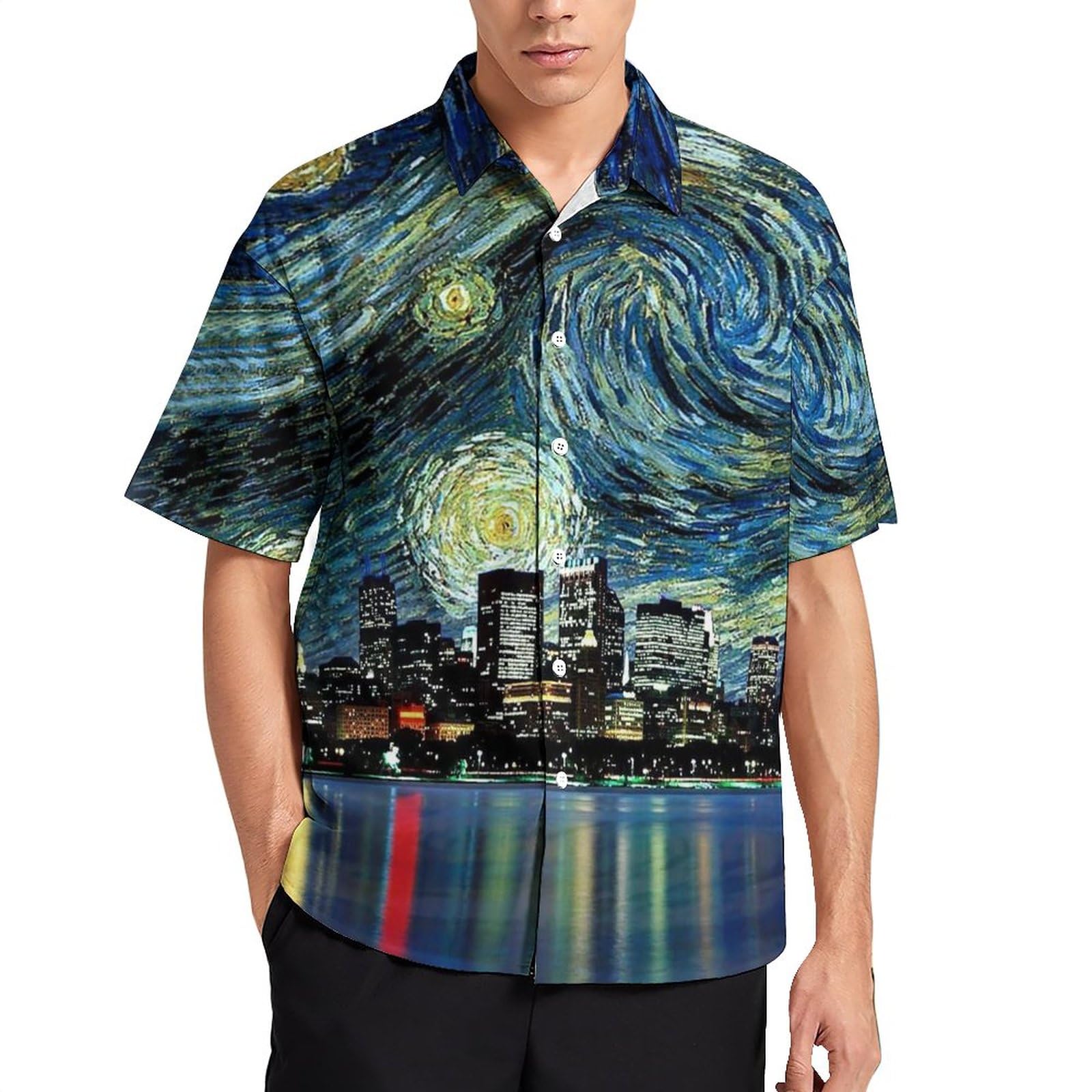 Vintage van Gogh アロハシャツ｜メンズ