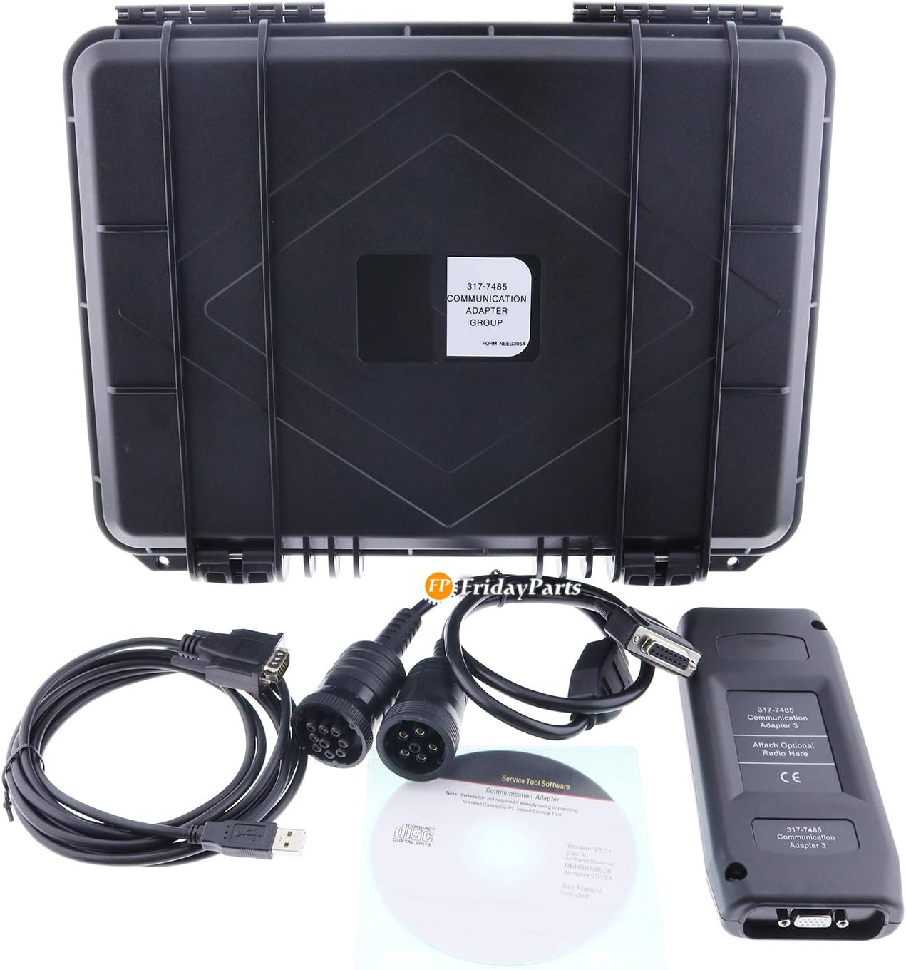 Communication Adapter Group ET-3 III 317-7485 for Caterpillar CAT Heavy Equipment Diagnostic Test Tool (Without 14 Pins Line)