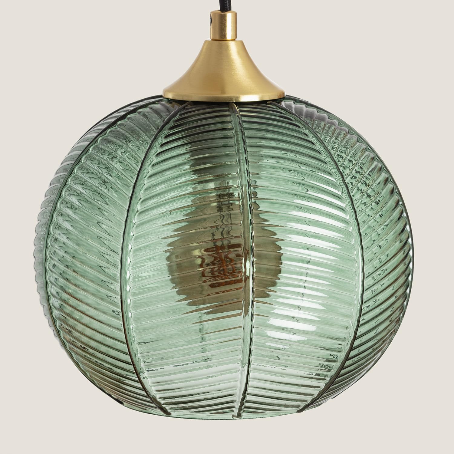 LEDKIA LIGHTING Hanglamp Metaal en Glas Stiklu Goud E27