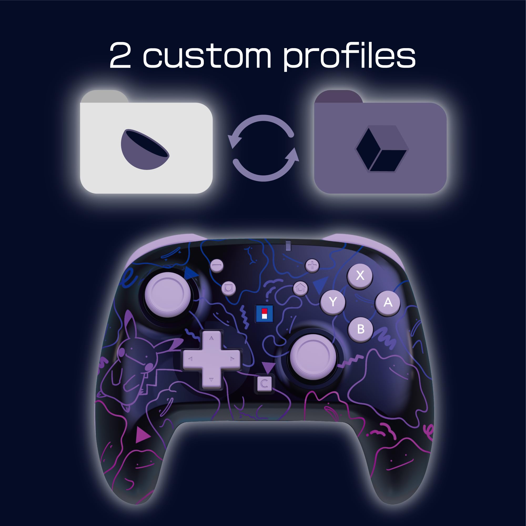 Manette HORIPAD Turbo sans fil (Métamorph) pour Nintendo Switch 2