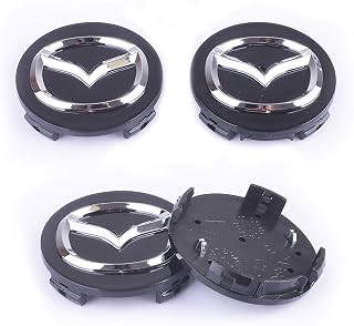 MonboAuto Wheel Center Caps HubCap-4PCS 56.5MM 2.25 Inches Wheel Center Hub Cap Cover Badge Emblem fit for Mazda 2 3 6 ATENZA AXELA CX-5 CX-7 CX-8