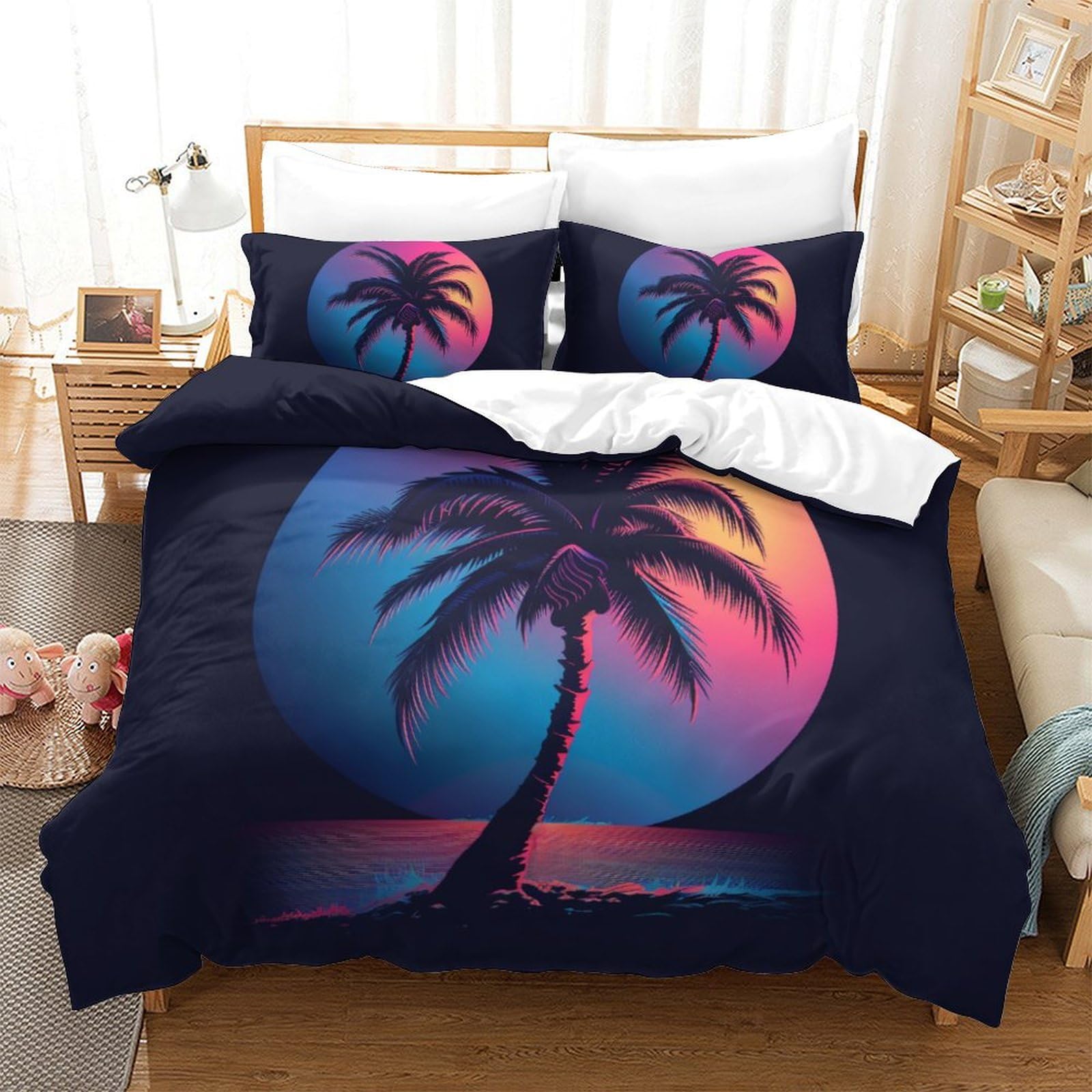 Housse de couette avec fermeture éclair parure de lit 3D 260x220