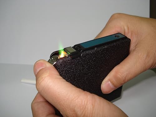 Miniatura 4 de Paquete de 20 dispensadores de cigarrillos de carga automática con encendedor de antorcha integrado (GD-1077, almohadilla adhesiva para automóvil