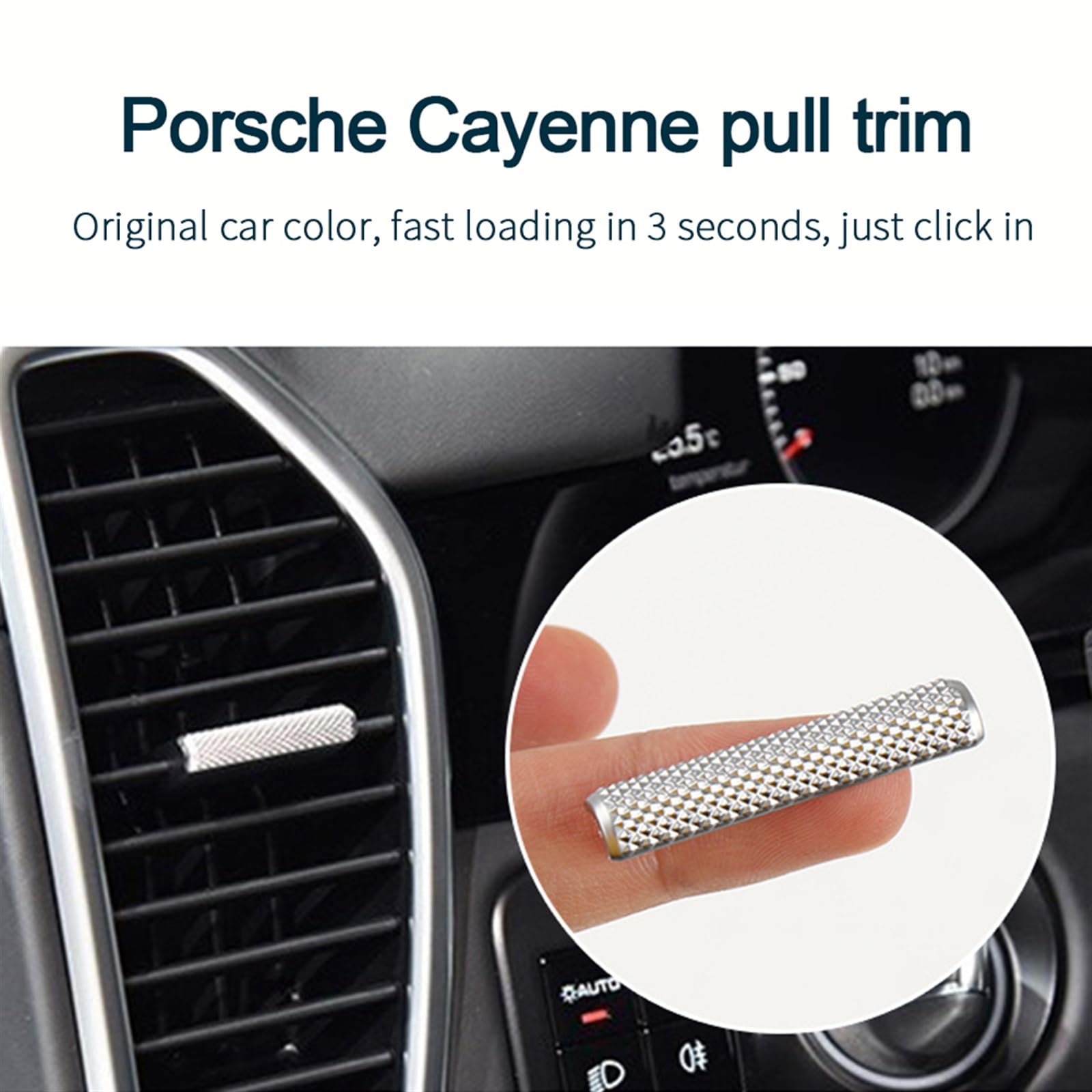 Sostituzione del kit di riparazione della clip della linguetta di uscita dell'aria condizionata for la parte anteriore dell'auto, for Porsche, for CAYENNE, 2017-2021 Linguetta della clip della p