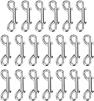 Vista 1 de Clips de metal de doble extremo para cadena de gatillo de perno para cubo de agua, cubo de alimentación de mascotas, correa para perros agrícolas