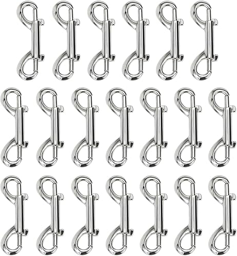 Clips de metal de doble extremo para cadena de gatillo de perno para cubo de agua, cubo de alimentación de mascotas, correa para perros agrícolas