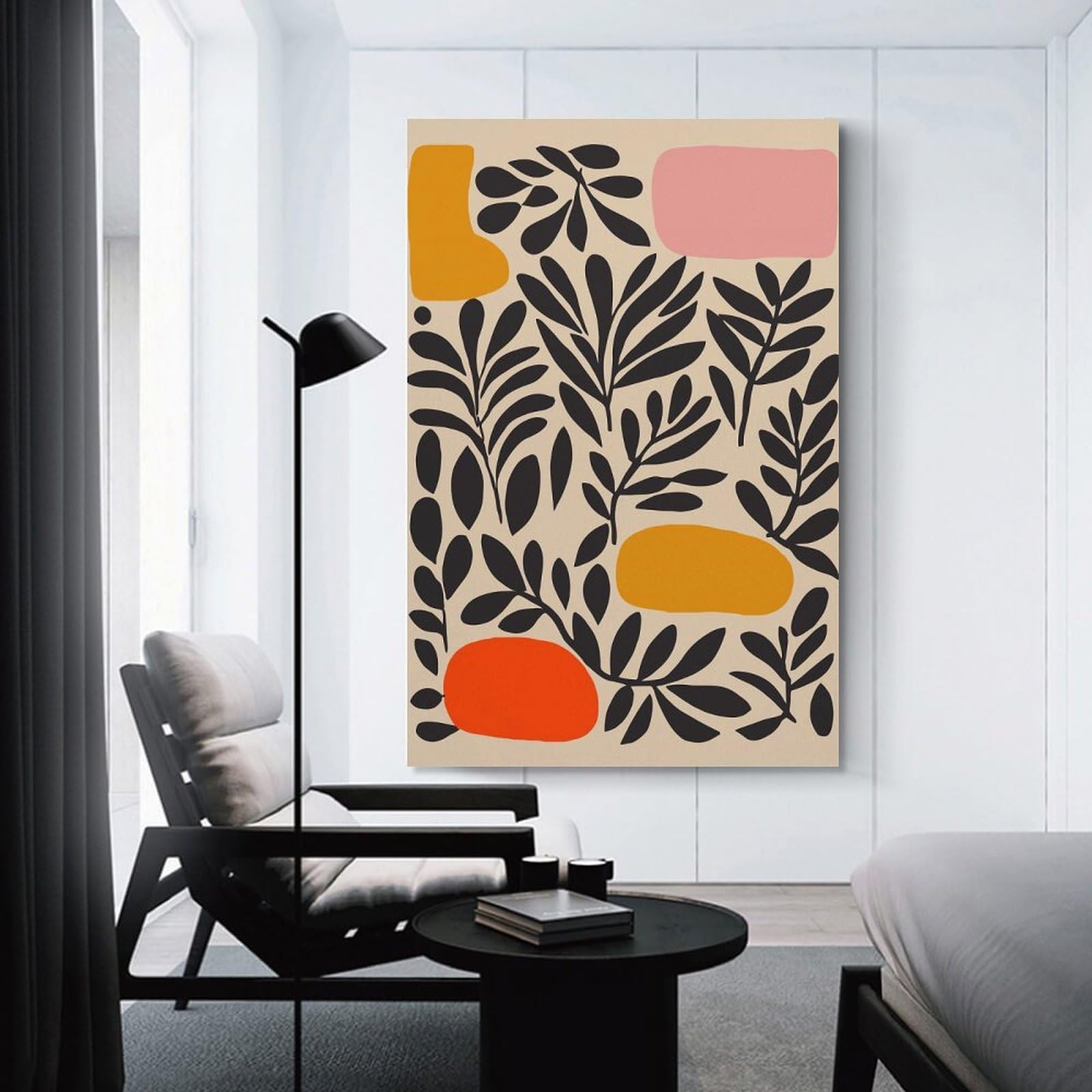 Junmoney Abstract Modern Art Room Decor Wall Art, 20x30inch(50x75cm), for Bedroom Walls, Guest Spaces Or Lounges, Stylish Decor for A Restful Room Update