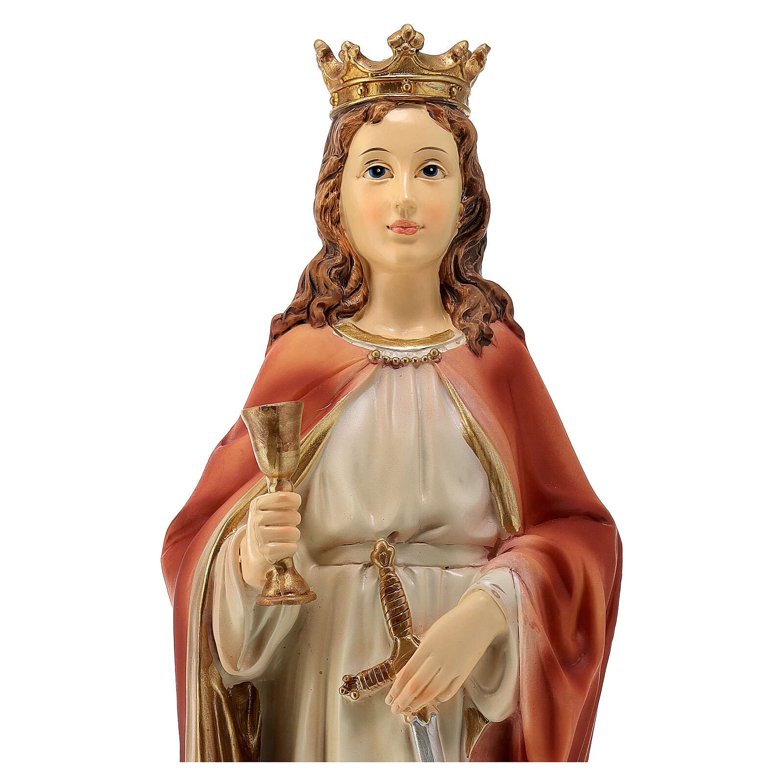 Holyart Statues en résine et PVC: Statue Sainte Barbe 40 cm résine