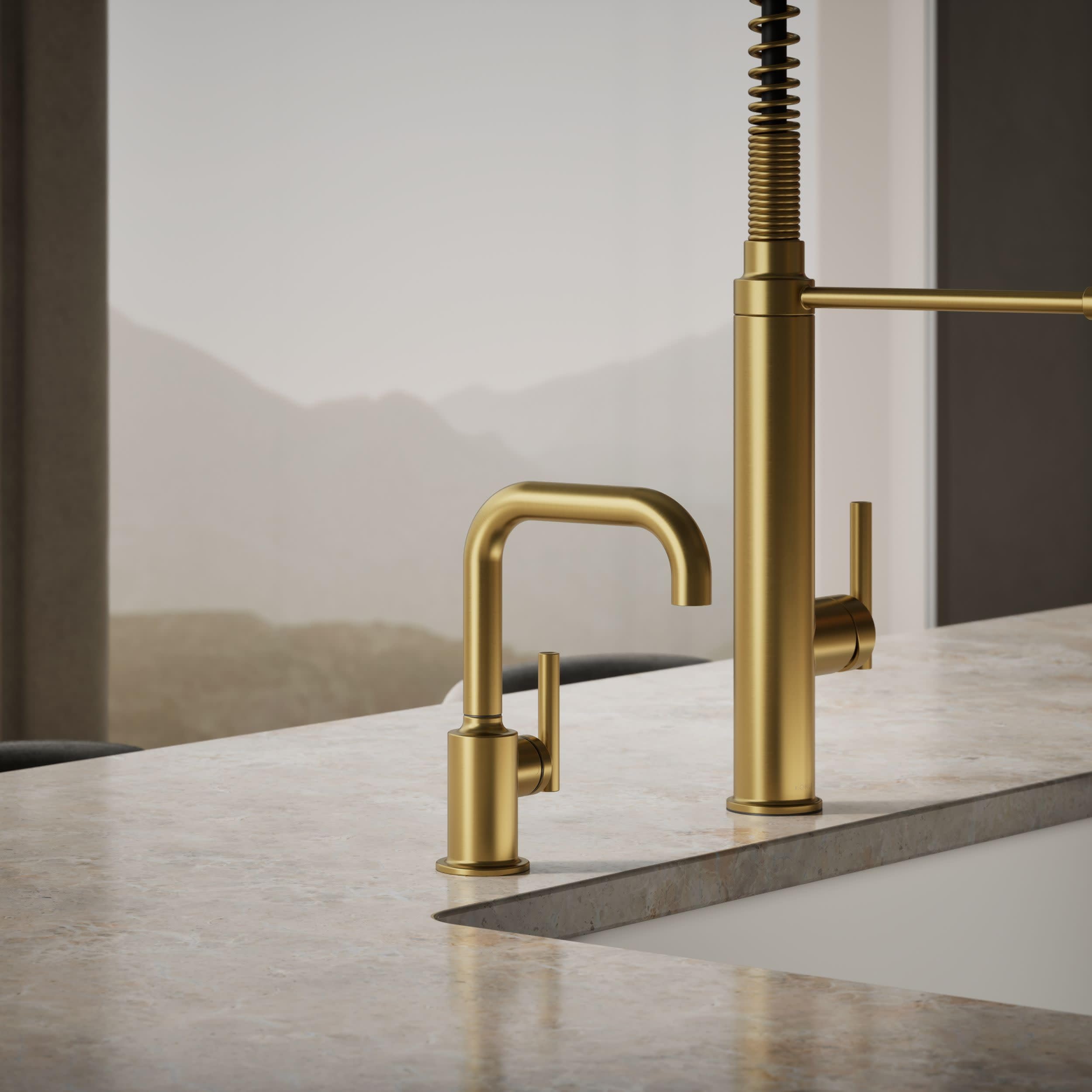 Kohler rubinetto purista della bevanda di 24077-2MB K-24077-2MB, ottone moderno spazzolato vibrante