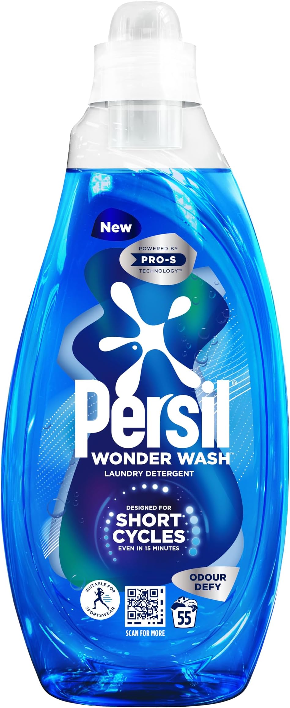Wonder Wash Odour Defy Bio Liquid Laundry 1.485 L (55 washes)
