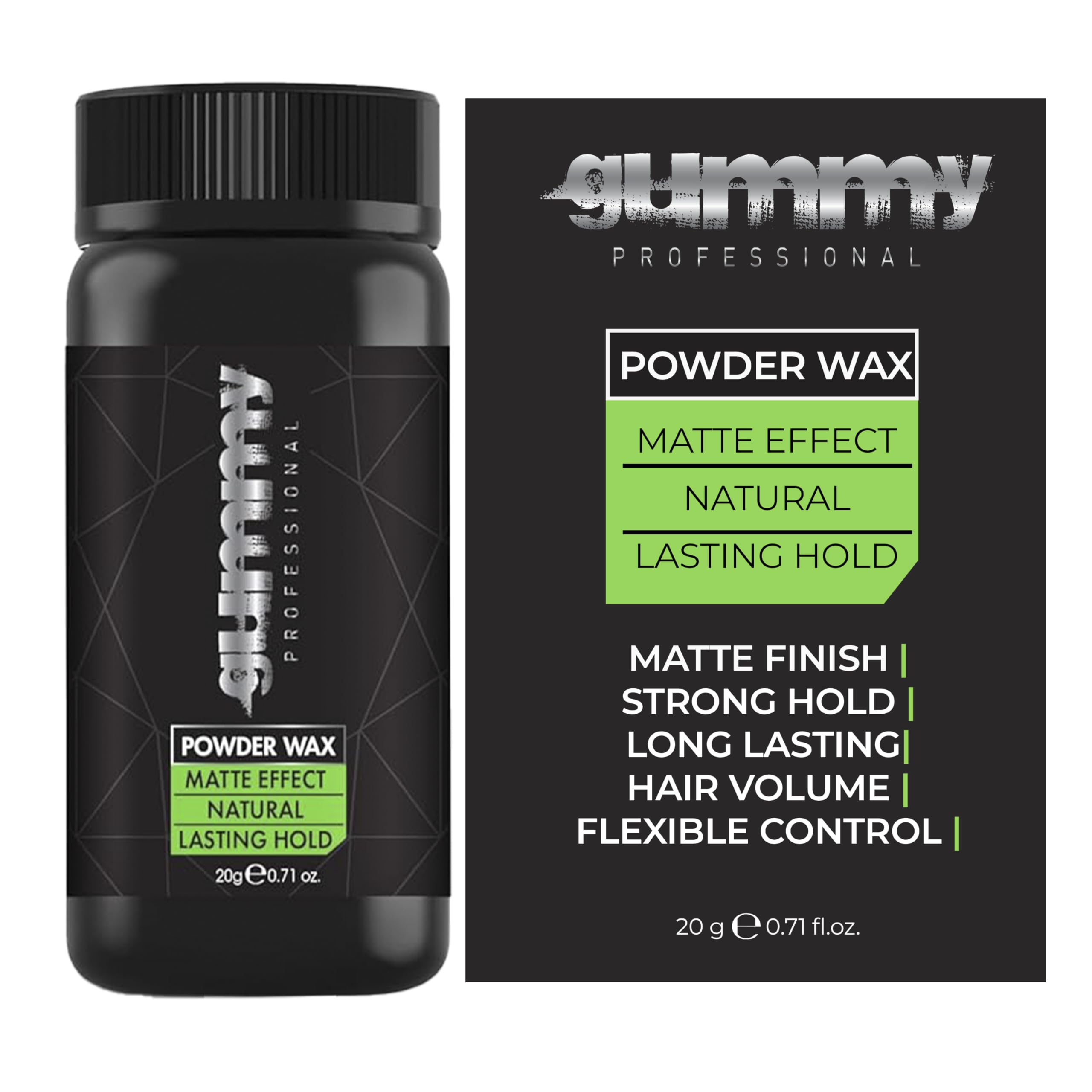 Gummy Men's Styling Wax Powder For - Matte Finish, Texturizing, 20G