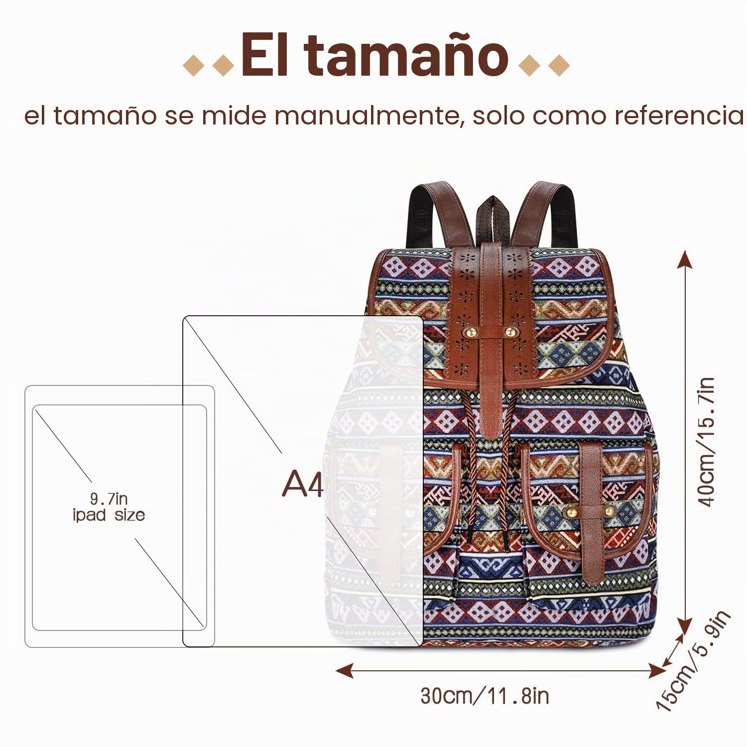 Mochila Vintage Mochila de Viaje Mujer Mochila Portatil Mochila de Hombro Casual Unisex Vintage de College Multifunción Gran Capacidad Piel Mochilas Estudiante Casual Viaje Moda Regalo para Mujer