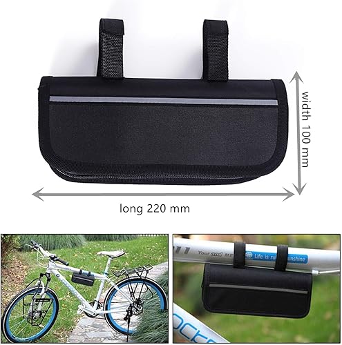 Miniatura 9 de YBEKI Kit de herramientas de reparación de neumáticos de bicicleta - Kit de herramientas de bicicleta con mini bomba de 210 psi, multiherramienta 10