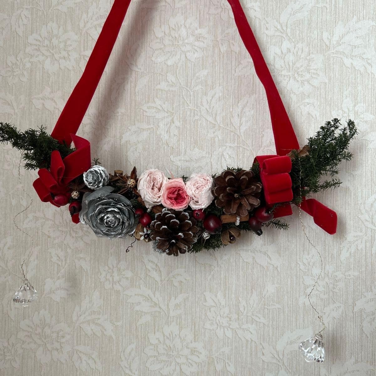 ムーンリース クリスマスリース リース オーナメント 壁飾り