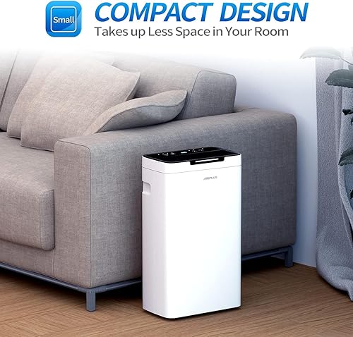 Miniatura 8 de AIRPLUS Deshumidificador de 1,500 pies cuadrados para sótano, 30 pintas potente deshumidificador para el hogar, habitaciones grandes, dormitorios,