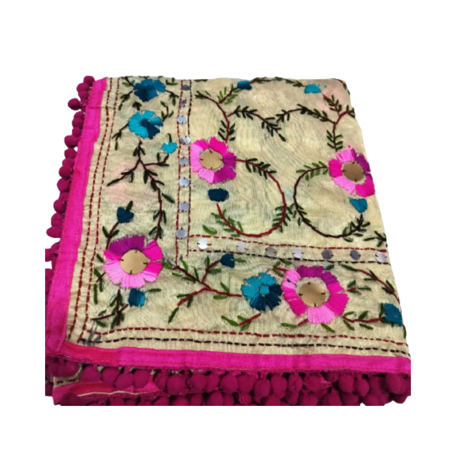 Fancy Phulkari Kantha Dupatta for Women-image-36