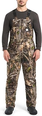 HISEA Insulated Camo Overalls for Men, Winter Water Resistant Hunting Bib Overalls with Pockets for Cold Weather